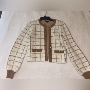 XS express gold button jacket/thick sweater.